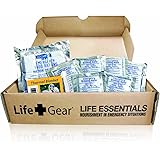 Life Gear - LG329 Emergency Food, Water & Thermal blanket for 1 person, 3 days, add to emergency or survival kit Brown Box