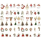 60個セット クリスマス飾り cnomg クリスマス 装飾パーツ ハンドメイド材料 ペンダント イヤリング飾り ジュエリー 手作りアクセサリー