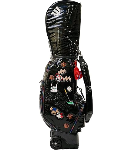 m*a様 M・U SPORTS ミエコウエサコ軽量ブラックキャディバッグ ミエコ ウエサコ スポーツ レディース PU レディス キャディバッグ MS