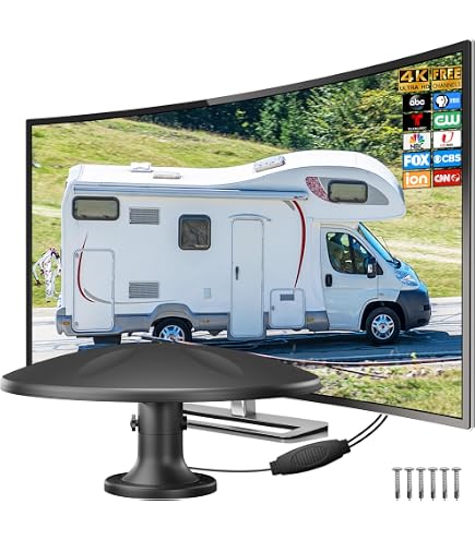 Maclean MCTV-104 – Antenna DVB-T2 Omnidirezionale 360° Con Filtro LTE E Alimentazione USB, Per Camper E Barche