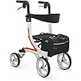 【非課税】カワムラサイクル 四輪歩行車 ソリッド×ソリッド シート幅37cm 8インチ (KW40) [屋外・室内兼用]