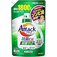 花王 アタック抗菌EX 詰替 特大 1800g 12袋(2CS) Amazon | アタック 抗菌EX 詰め替え メガジャンボ 2.12kg 衣料用