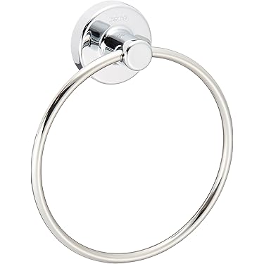 吸盤 タオルリング ステンレススチール 吊り下げ ラウンド シンプル 円形 Amazon.co.jp: すごい吸盤 ステンレス タオルリング (耐荷重1kg