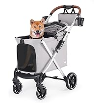 Amazon.co.jp: BEBEROAD PETS X6 ペットカート 猫 中型犬 バギー