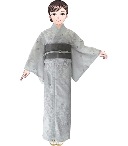 Amazon.co.jp: 吸水速乾 夏着物 カルキュロ モダンフラワーアネモネ
