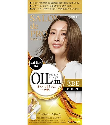 Amazon.co.jp: サロンドプロ 白髪染め オイルリッチクリームヘアカラー
