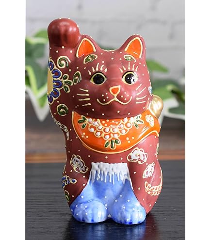 Amazon.co.jp: 五彩 九谷焼 3号招き猫 パンダ (左手) : ホーム＆キッチン