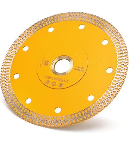 HARFINGTON 5-Pack Diamond Tile Saw Blades - 5 Inch/125mm, Thin Kerf For Ceramic, Marble, Porcelain