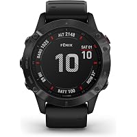 Garmin Fenix 6X Pro Solar, Premium Multisport GPS Watch with Solar Charging  Capabilities, Features Mapping, Music, Grade-Adjusted Pace Guidance and  Pulse Ox Sensors, Dark Gray with Black Band: Activity Trackers:  Amazon.com.au