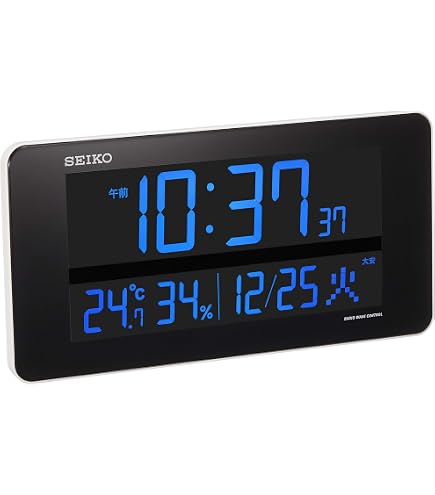 激レア買得☆大型液晶・衛星電波時計・掛置兼用SEIKO・GP502W・未使用 