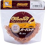 輪ゴム オーバンド #7 < 50g透明袋 > アメ色 最小サイズ 少量 包装 ゴムバンド 全サイズ73 共和