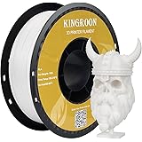 Kingroon PLA フィラメント 3Dプリンター寸法精度+/- 0.03 mm、3dプリンタ フィラメント pla 白,フィラメント pla 1.75,1 kgスプール（2.2ポンド）、1.75 mm スプール 高い寸法精度 高密度 環境保護 