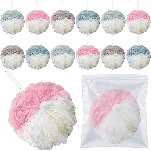 Natural Compressed Cellulose Loofah Sponges - 10 Pack Eco-Friendly Bath & Shower Exfoliators