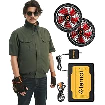Amazon.co.jp: [elemai] 【日本優良企画】 超高出力48V 空調作業服 20V