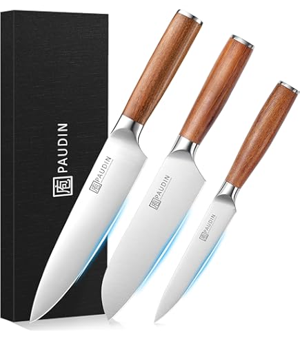 Amazon | シェフナイフ 三徳包丁 7インチ SHANZU 三徳シェフナイフ 高