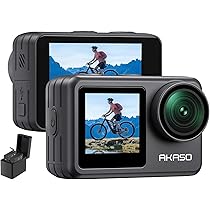 Amazon | AKASO Brave 7 LE アクションカメラ 4K60FPS 20MP IPX7本機