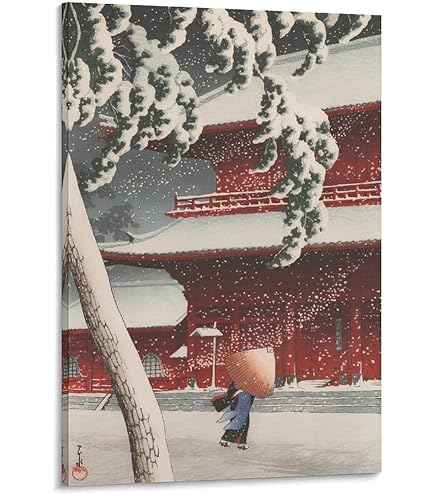 Amazon.co.jp: 川瀬巴水 版画 三保の松原 昭和6年 ポスター