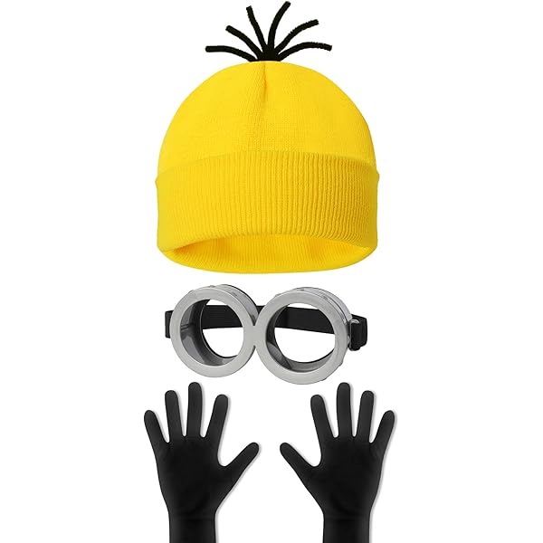 INTIMO Costume Minion Kigurumi Per Adulti – Tuta Intera Cattivissimo Me, Gialla Con Cappuccio 3D, Poliestere Morbido - 6