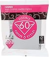 HARIO (ハリオ) V60用 ペーパーフィルター 02W 1~4杯用 100枚入り ホワイト VCF-02-100W