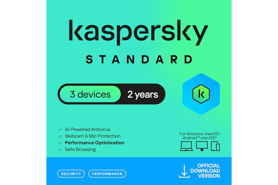 Kaspersky Standard Anti-Virus 2025 3 Device 2 Year [Digital Download]