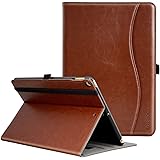 Ztotop iPad 9.7 ケース（第6/5世代）iPad Air2/Air対応 ペンシル収納 オートスリープ機能、高級PUレザー製 ポケット付き 手帳型 マルチアングル 全面保護 第6世代 / 第5世代専用スマートケース（デニム、ブラック）