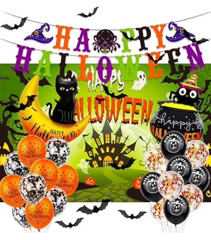 Amazon.co.jp: Neskatu ハロウィン飾りセット 6本入 ペーパー