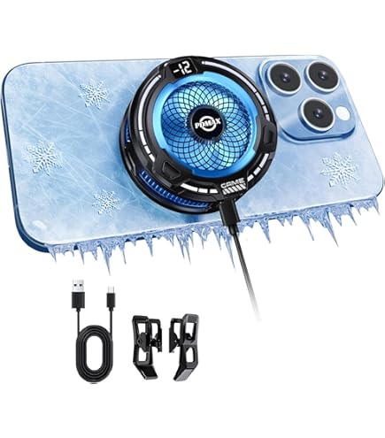 Amazon.co.jp: スマホ 冷却ファン 磁気式/クリップ式2way ペルチェ素子