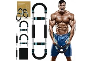 筋トレ器具 アームバー 筋トレ アームバー エキスパンダー 大胸筋トレーニング器具 3穴で5段階調節 付属収納袋 内転筋トレーニング エキスパンダー 2025 年式 調整可能なツイスターアームチェストエクササイザー 着脱式 全身筋力トレーニング機材