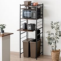 【開封済・未使用】タンスのゲン キッチンラック 幅60 高さ調節可能 ブラウン 71H26GLgD8L._AC_UL210_SR210,