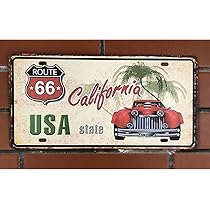 OLD カリフォルニア州アンティーク黒ナンバープレート　USAヴィンテージ西海岸 20001834-4.jpg