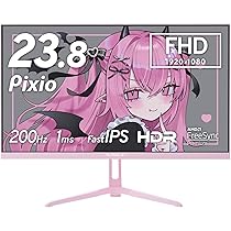Amazon.co.jp: PX248 Wave Pastel Pink Devil ゲーミングモニター 23.8