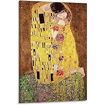 洋画ポスター  クリムト Amazon.co.jp: Posterazzi Collection The Kiss ポスター