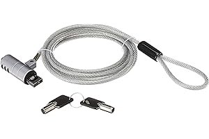 USB Cable Lock – CTA USB 3.0 Galvanized Steel Security Cable Lock for MacBook Air and MacBook Pro with USB Type A Port – Master Key Compatible, Secure Lock-and-Key System (LT-PL)