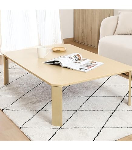 Amazon.co.jp: PluieSoleil ローテーブル 幅120cm×奥行60cm リビング