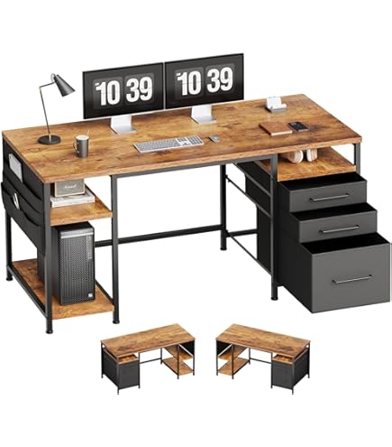 Amazon.co.jp: クロシオ フェイバーデスク90 ブラウン 93103 デスク