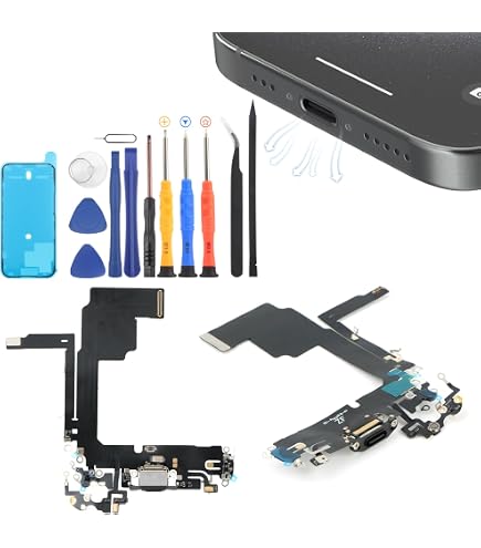 Amazon | Risidamoy iPhone 15 Pro Max ポートフレックスケーブル交換