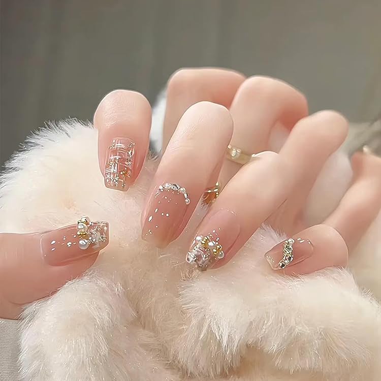 Amazon | FINGOOO ネイルチップ マグネットタイプ 24枚入り 両面テープ