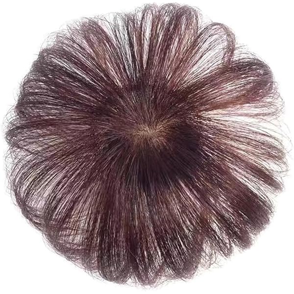 Amazon.co.jp: 部分ウィッグ 頭頂部 自然軽薄使いやすい 15cmダーク