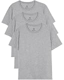[BALLOT] Tシャツ メンズ 半袖 【綿100％×肉厚ヘビーウェイト】 無地 半袖Tシャツ 厚手 コットン 無地Tシャツ 3枚組 (M, グレー)