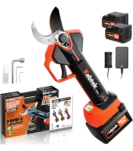 Amazon | SWANSOFT 36 mm 電動剪定鋏 ブルー 安全手元防止剪定機能