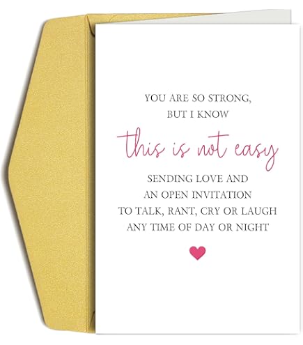 Old English Co. Thinking Of You Card For Her - Butterfly Hearts