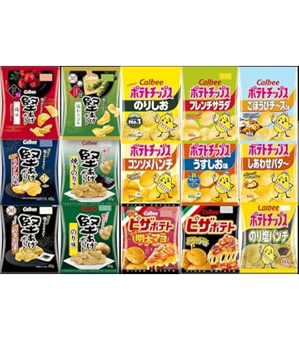 Amazon.co.jp: 【人気ポテトチップス】20種詰め合わせ ポテチつめ