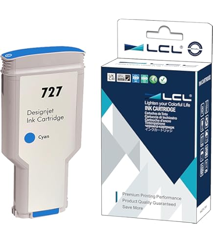 Amazon.co.jp: LCL HP用 727 XL C1Q12A B3P22A 300ML 大容量 顔料 互換