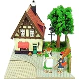 さんけい スタジオジブリmini 魔女の宅急便 オソノさんとキキ ノンスケール ペーパークラフト MP07-07 マルチカラー