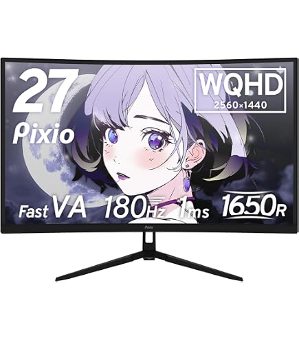 Amazon.co.jp: BenQ MOBIUZ EX2710R Curved Gaming Monitor (27
