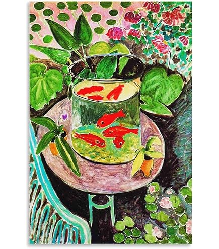 金魚鉢　MATISSE 大型　ポスター　アンリ・マティスHenri 金魚 アンリ・マティス 「金魚」アートポスター（フレーム付き