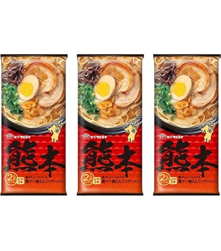 Amazon.co.jp: 博多食材工房 お土産/お試し マルタイ棒ラーメン 熊本黒