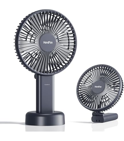 Amazon.co.jp : 6500mAh手持ち扇風機 1番大きいサイズハンディファン