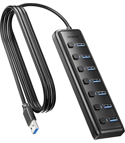 Amazon | LogiLink USB 2.0 10ポートハブ オン/オフスイッチ付き