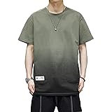 [Goodfeel] 夏服 メンズ tシャツ メンズ 半袖 プリント 大きいサイズ グラデーション 五分袖 速乾性 柔らかい 春服 丸襟 人気